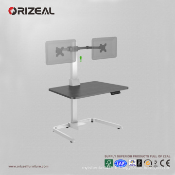 Support de moniteur orientable Orizeal pour bureau debout, station de travail assis-debout (OZ-OSDC003)